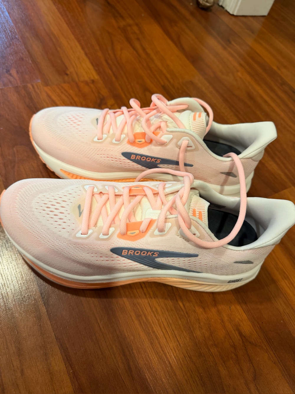 Brooks Women's Light Pink and Peach Running Shoes